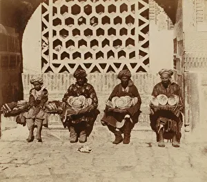 Vendor Prints: Flat breads vendors, Samarkand