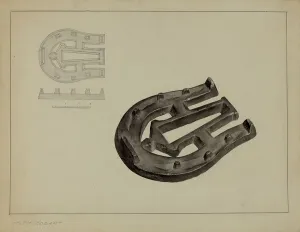 Flat Iron Prints: Flat Iron Holder, c. 1937. Creator: Helen Hobart
