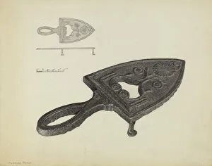 Domestic Collection: Flat Iron Holder, c. 1937. Creator: Mildred Ford