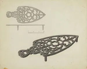 Flat Iron Holder, c. 1939. Creator: Charles Garjian