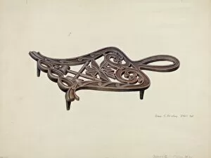 Amos C Collection: Flat Iron Stand, 1935 / 1942. Creator: Amos C. Brinton