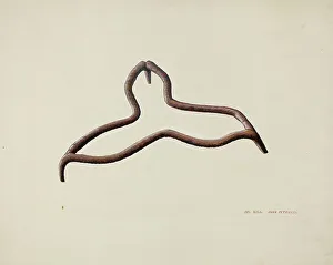 Flat Iron Prints: Flat Iron Stand, c. 1939. Creator: John Petrucci