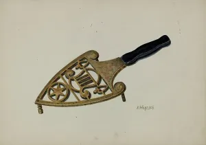 Flat Iron Prints: Flat Iron Stand, c. 1940. Creator: Luther D. Wenrich
