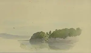 Copyspace Prints: Flat landscape, c1850-1890. Creator: Carl Theodor Reiffenstein