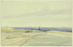 Horizon Prints: Flat landscape, c1850-1905. Creator: Anton Burger