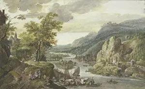 Panorama Prints: Flat landscape. Creator: Gerrit van Battem