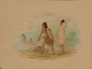 Carrying On Back Collection: Flathead Indians, 1861. Creator: George Catlin