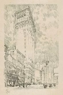 Pennell Joseph Gallery: Flatiron Building, 1904. Creator: Joseph Pennell