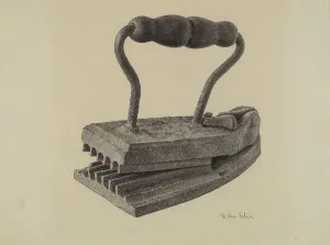 Felix Maurice Van Prints: Flatiron/Crimping Iron, 1935/1942. Creator: Maurice Van Felix
