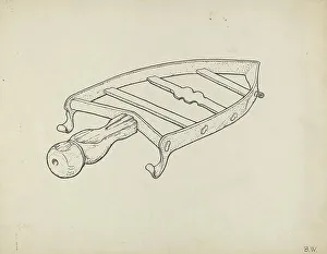 Bernard Westmacott Prints: Flatiron Holder, c. 1939. Creator: Bernard Westmacott