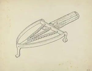 Bernard Westmacott Prints: Flatiron Holder, c. 1939. Creator: Bernard Westmacott