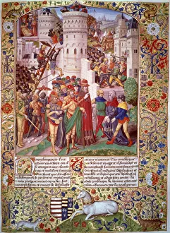Titus Prints: Flavius Josephus brought before Titus, at the Siege of Jerusalem, 70