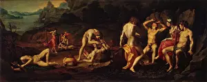 Mannerism Prints: Flaying of Marsyas, 1531. Creator: Agnolo Bronzino