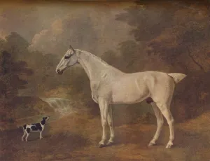 A Flea-Bitten Grey and a Spotted Terrier, 1803 A Flea-Bitten Grey and a Spotted Terrier, 1803