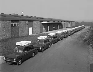 Depot Gallery: A fleet of 1965 Hillman Imps, Selby, North Yorkshire, 1965. Artist: Michael Walters
