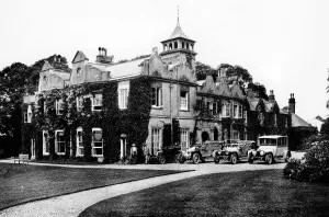 Lawn Prints: Fleet of cars at Castle Malwood, Hampshire