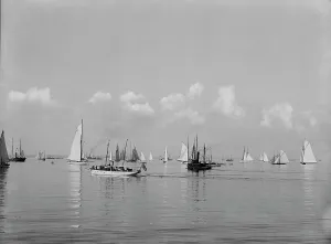Tugboat Prints: Fleet of N.Y.Y.C. [New York Yacht Club]