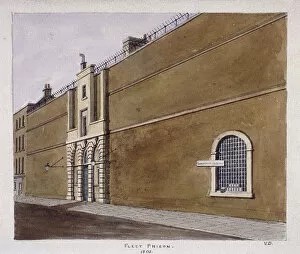 Fleet Prison Collection: Fleet Prison, London, 1805. Artist: Valentine Davis