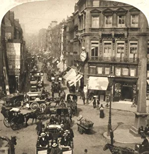 Fleet Street, London, 1896. Creator: Works and Sun Sculpture Studios