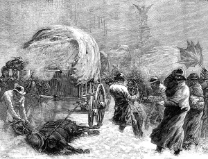 Climate Prints: Fleet-Street during the snowstorm on Tuesday night, January 18, 1881. Creator: Unknown