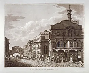 Joseph Constantine Prints: Fleet Street from St Dunstan in the West to Temple Bar, City of London, 1802. Artist