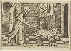 Images Dated 22nd May 2018: Fleisch macht Fleisch (Meat Gives Meat), 1555
