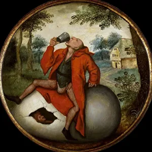 Twelve Proverbs Prints: A Flemish Proverb, End of 16th cen. Creator: Brueghel, Pieter, the Younger (1564-1638)