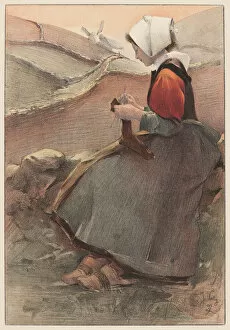 Genre Scene Gallery: Fleur de Lande, 1897. Creator: Wély, Jacques (1873-1910)