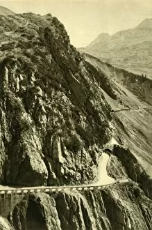 Winding Gallery: The Flexen Pass, Vorarlberg, Austria, c1935. Creator: Unknown