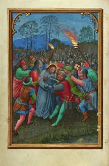 The Flight of the Apostles; Prayer Book of Cardinal Albrecht of Brandenburg, about 1525-1530. Creator: Simon Bening