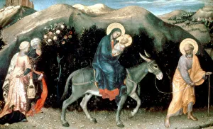 Leading Prints: Flight into Egypt, 1423. Artist: Gentile da Fabriano