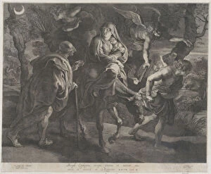 Saint Joseph Collection: The Flight into Egypt, 1620-40. Creator: Ignatius Cornelis Marinus