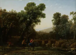 Claude Lorraine Prints: The Flight into Egypt, about 1635. Creator: Claude Lorrain