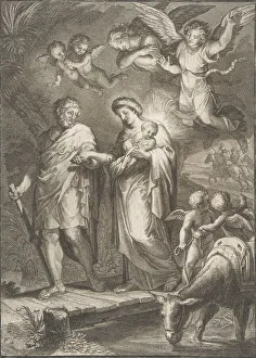 Jacques Prints: The Flight into Egypt, 1700-(?). Creator: Francesco Polanzani