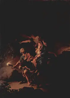 Asleep Prints: Flight into Egypt, 1752. Creator: Christian Wilhelm Ernst Dietrich
