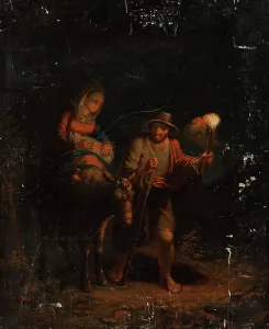 Torchlight Prints: The Flight into Egypt, 1832. Creator: Johan Erik Lindh