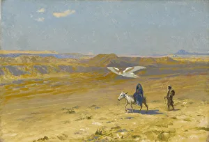 Puttos Prints: The Flight into Egypt, 1890s. Creator: Gerome, Jean-Leon (1824-1904)