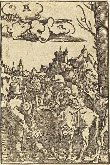 Riding Ass Prints: The Flight into Egypt, c. 1513. Creator: Albrecht Altdorfer
