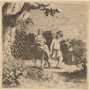 The Flight into Egypt, c. 1630 / 1660. Creator: Willem Basse
