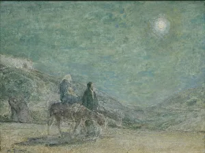 Fleeing Prints: Flight into Egypt, ca. 1916. Creator: Henry Ossawa Tanner