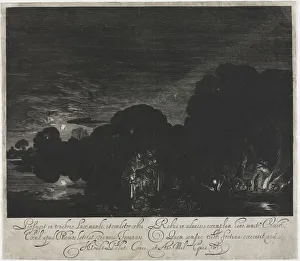Hendrik Goudt Prints: The Flight into Egypt. Creator: Hendrik Goudt (Dutch, 1585-1630)