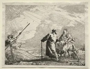 Flight into Egypt: The Holy Family Arriving at the Bank of the River Flight into Egypt: The Holy Family Arriving at the Bank of the River
