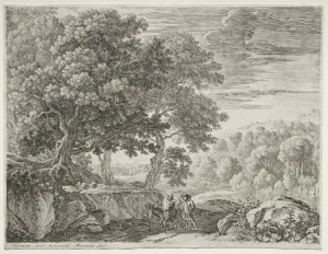 The Flight into Egypt: The Holy Family. Creator: Herman van Swanevelt (Dutch, c. 1600-1655)