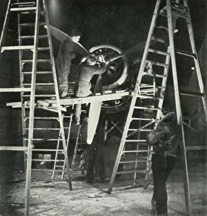 Beaton Collection: Flight Mechanics; Also a W. A. A. F. Trade, c1943. Creator: Cecil Beaton