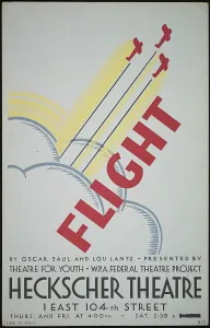 Administration Works Progress Prints: Flight, New York, 1936. Creator: Unknown