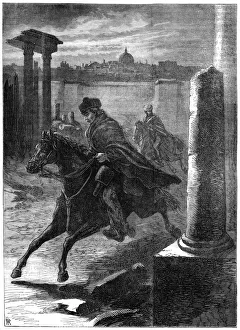 Charles Edward Prints: The flight of Prince Charles from Rome, 18th century (19th century)