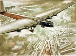 Aviators Gallery: Flight over the Red Square, 1937. Creator: Suvorov, Anatoly Andreyevich (1890-1943)