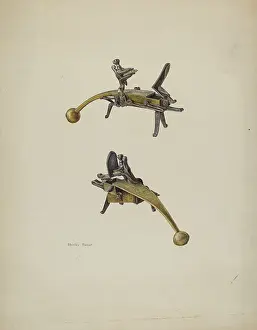 Flint Lock Prints: Flint Lock, c. 1941. Creator: Stanley Mazur