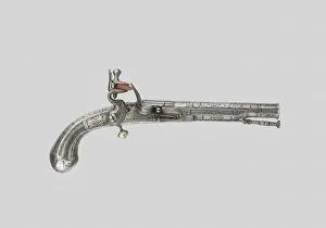 Flintlock Prints: Flintlock Belt Pistol, Doune, c. 1780. Creator: John Murdoch