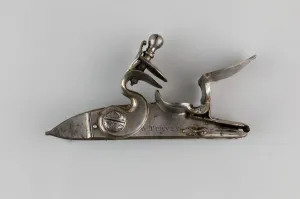 Flintlock Prints: Flintlock of a Gun, Europe, 1740. Creator: William Turvey